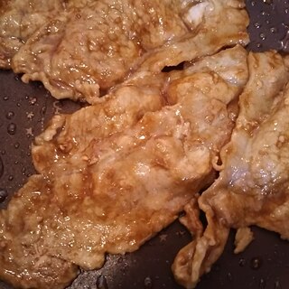 豚肉のにんにくソース焼き(^^)